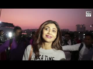 Gorgeous shilpa shetty snnaped for media @ versova jetty