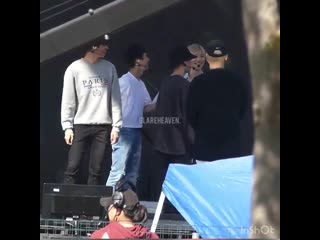 [video] 191005 baekhyun & kai @ superm debut showcase rehearsal