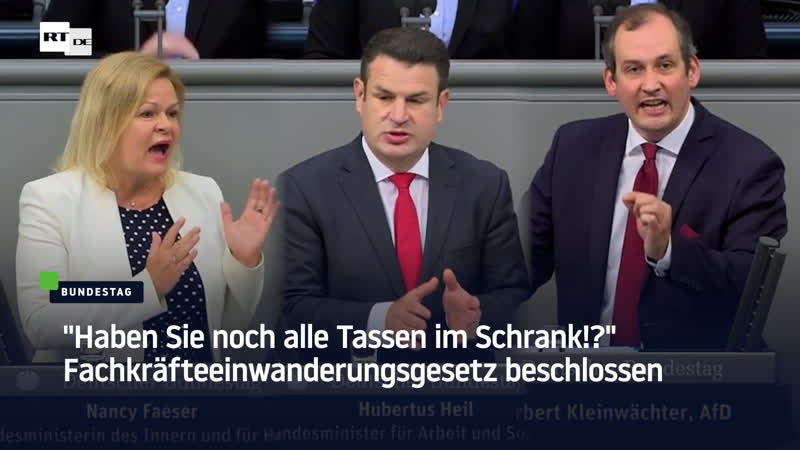 "jeder kommt rein, keiner fliegt raus" bundestag erleichtert einwanderung von fachkräften