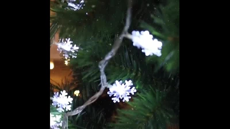 Новогоднии гирлянды mp4