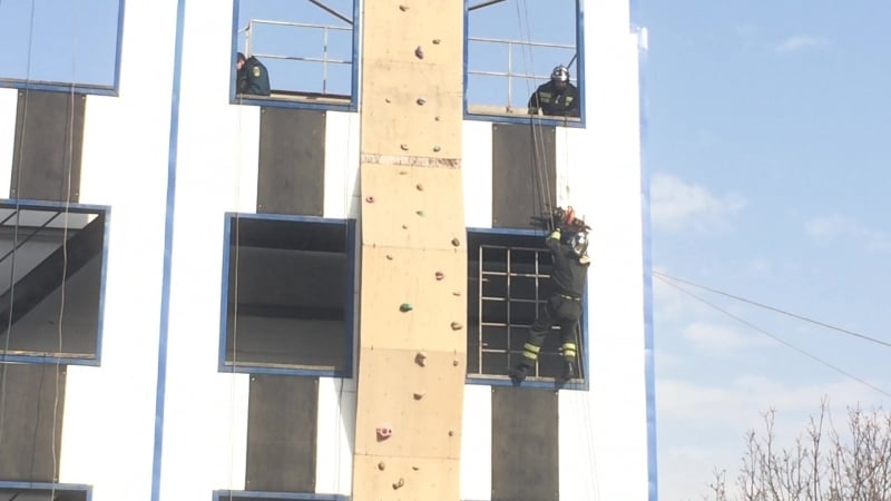 Спасатели на учениях