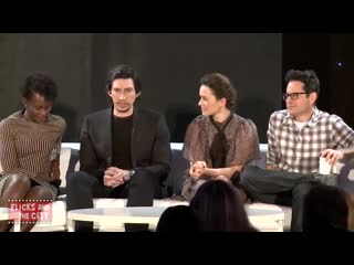 Adam on kylo ren, tfa press conference december 2015