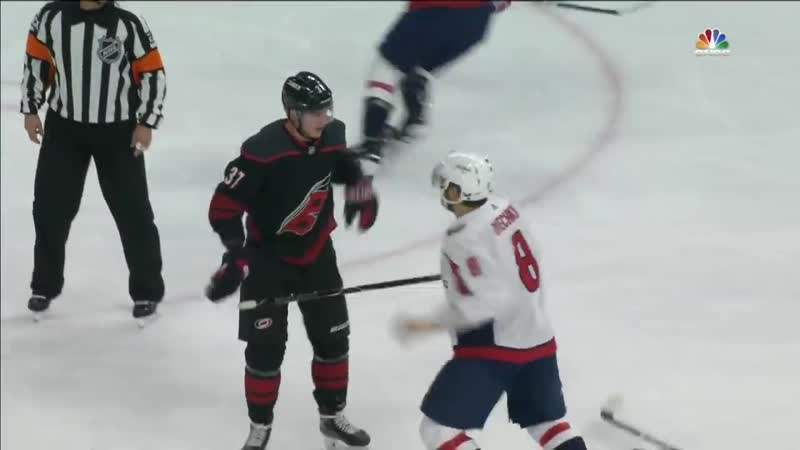 Gotta see it alex ovechkin throws knockout punch on andrei svechnikov