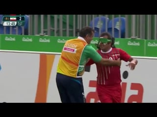 Blind iranian scored the best goal at the paralympics