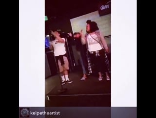 Amber riley on instagram "sir did we invite you on stage? 😂😂😂 this is a duet! good day ✋🏾✌🏾️ 😂 @ with the swerve