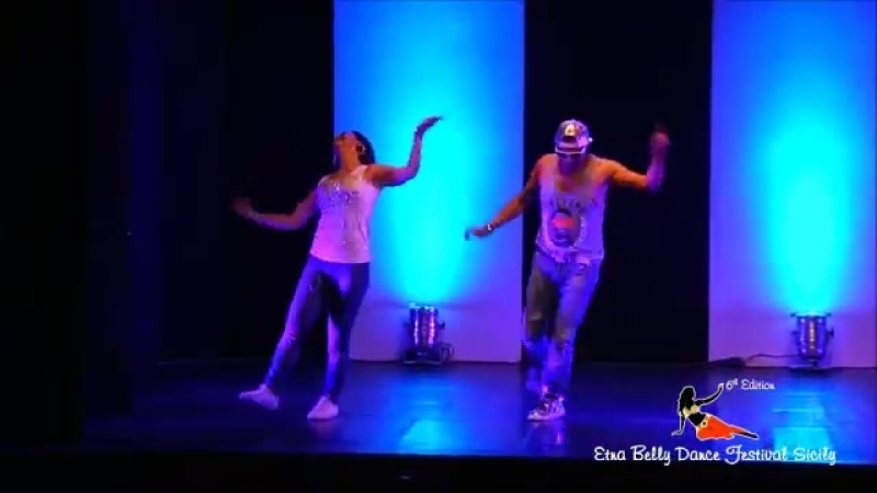 Khaled seif (egypt) and hunaida(italy) street shaaby 6th edition etna belly da