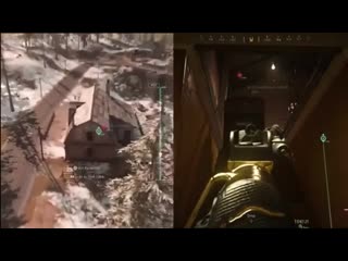 When youre trapped by a dude with a riot shield, but your friend just won his gulag (with his pov)