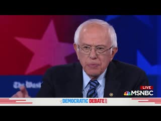 Bernie closed it strongest "i am the son of an immigrant i will always stand with immigrants in college, i was arrested fight