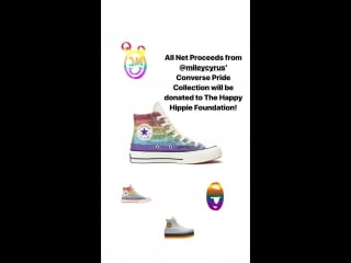 Search miley converse’ on instagram and snapchat to use @mileycyrus’ converse pride gifs in your stories! conversepride converse