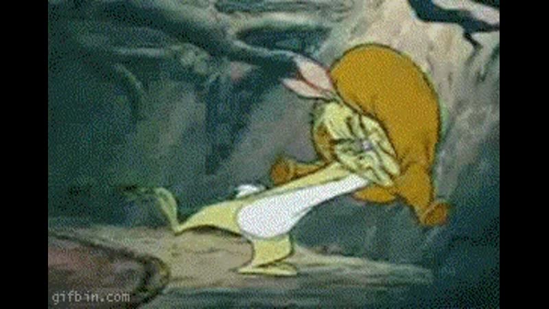 Winnie the pooh gets stuck in the rabbithole