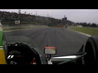 Classic onboard ayrton senna, suzuka 1989