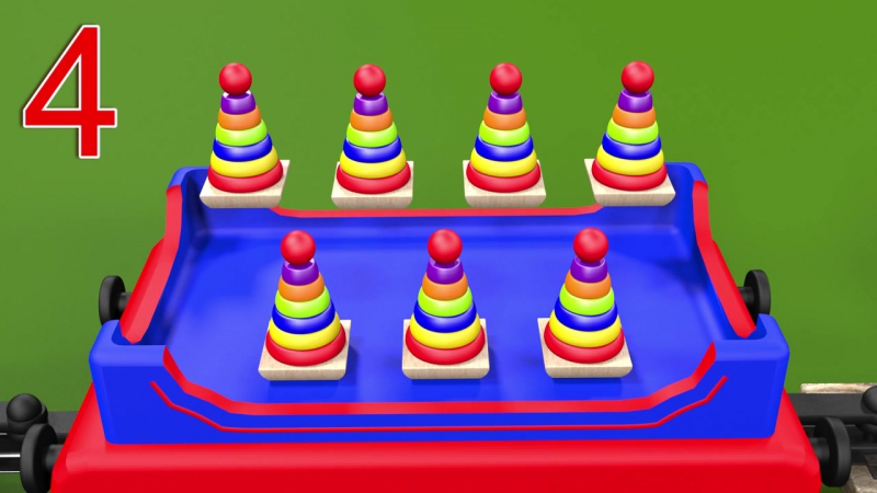 Учим цифры учимся считать от 1 до 10 с паровозиком чух чухом развивающий мультфильм для детей