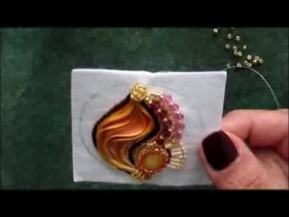 Beading4perfectionists shibori silk embroidery earrings part 2 stitched