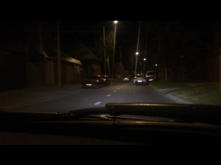 Автослалом на улице длинной