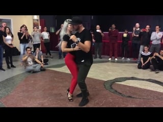 Sara lopez ivo viera dancing kizomba at bachaakizzz