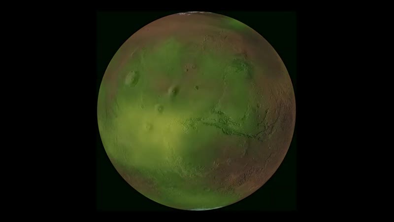 Maven porn video – Mars nightglow animation from maven observations