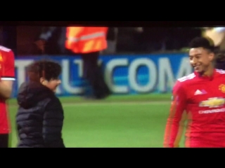 Lingard dabs with porn who ran onto the pitch