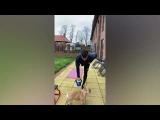 🏋️‍♂️ nacho pussetto is still keeping fit at home!