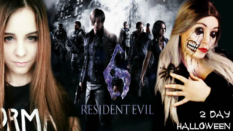 9 days halloween ► resident evil 6 | hard julywolf&amp;nox arkana #2 2 day