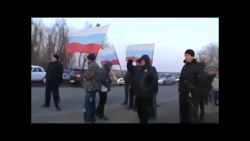 Донецкое ополчение блокирует армейскую колонну под волновахой 15 марта 2014