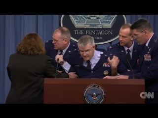 Major general faints during news conference