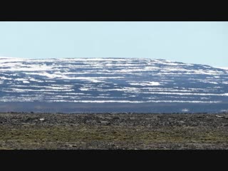 Жаркое марево на о большевик, северная земля