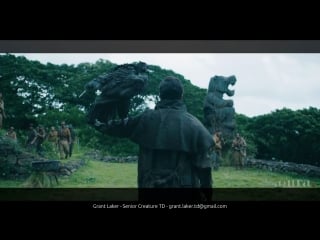 Jumanji vulture vfx shot breakdowns