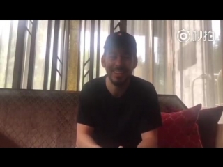 Mike shinoda saying hi to hitfm