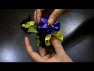 Satin pansy flower tutorial