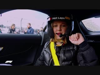 Millie bobby brown's bobbin' lap | f1 pirelli hot laps