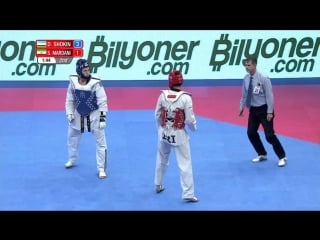 Dmitriy shokin (uzb) vs sajjad mardani (iri) semifinal m 80+