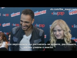 Magicians arjun gupta and olivia tpornr dudley interview [rus sub]