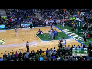 Malcolm brogdon throws it down on nerlens noel