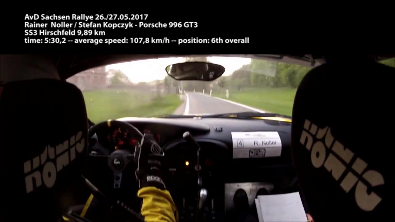 #porsche onboard wp3 hirschfeld / saxony #rally 2017 with up to 210 km / h through the forest