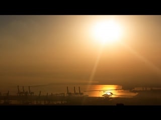 Timelaps sunrise of haifa