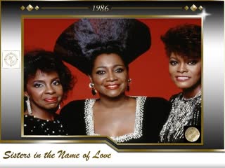 "sisters in the name of love" gladys knight, patti labelle, dionne warwick 1986