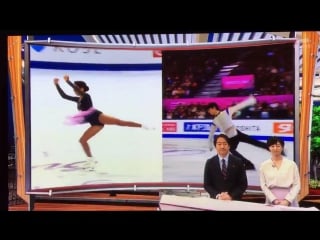 Evgenia medvedeva and yuzuru hanyu ー before 2017 rostelecom cup (japanese tv)