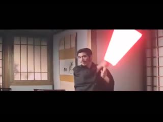 Bruce lee lightsabers scene recreation (duel of fates edit)