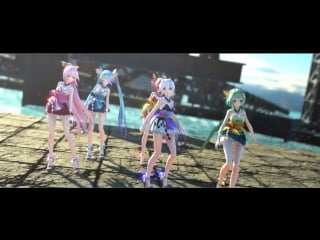 [mmd] 気まぐれメルシィ kimagure mercy [tda miko costume 5 group]