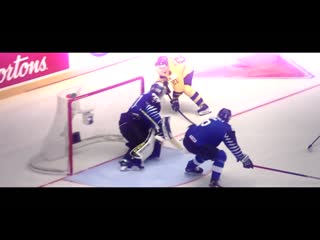 Nils hoglander pulls off a perfect lacrosse goal