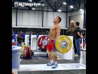 Om yun chol (56kg, north korea) power clean & jerking 140kg!