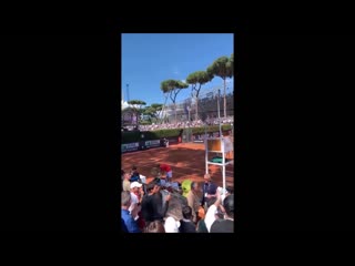 Nick kyrgios threw a chair! (roma tennis 2019, casper ruud) 1080