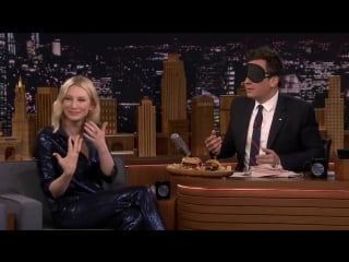 Cate blanchett gives jimmy fellon a blind burger taste test rus sub