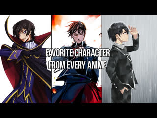 Favorite chars from every anime