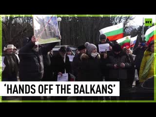 Bulgarian protesters accuse us of trying to drag their country into ukraine conflict