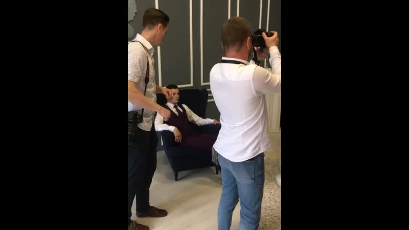 Бэкстейдж свадебной съемки в малом зале