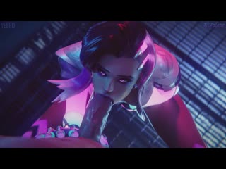 [overwatch]sombra blowjob by yeero