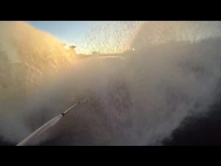 Gopro barefoot waterski breakdancing