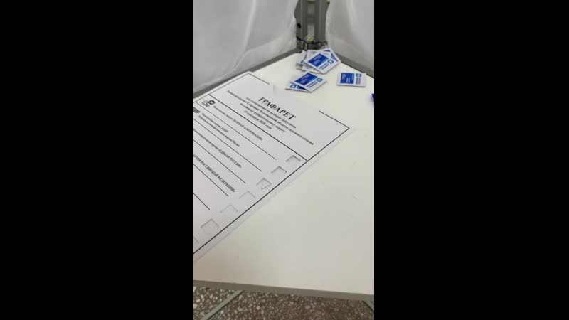 В каждой кабинке для голосования,находятся образцы трафареты за кого и как голосовать