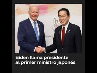 Biden llama presidente a fumio kishida, el primer ministro de japón